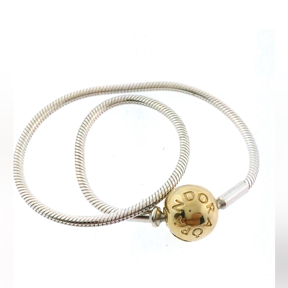 Pandora - 14K & Sterling silver essence bracelet